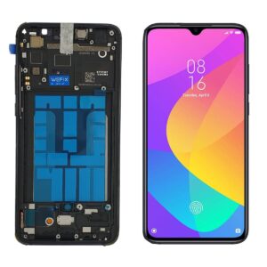 FRONTAL XIAOMI MI 9 LITE PRETO COM ARO AMOLED WEFIX