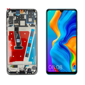 FRONTAL HUAWEI P30 LITE PRETO COM ARO NACIONAL