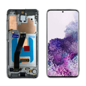 FRONTAL SAMSUNG S20 PRATA COM ARO WEFIX