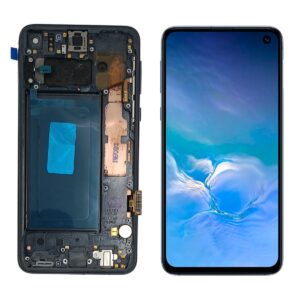 FRONTAL SAMSUNG S10E PRETO COM ARO ORIGINAL WEFIX