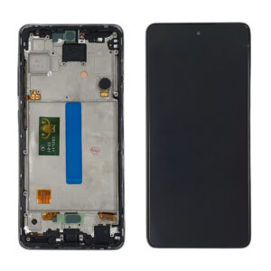 FRONTAL SAMSUNG A52 PRETO COM ARO OLED WK PREMIUM CAMERA FLUTUANTE