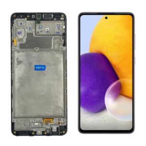 FRONTAL SAMSUNG A72 PRETO COM ARO OLED WEFIX