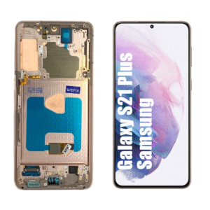 FRONTAL SAMSUNG S21 PLUS DOURADO COM ARO NACIONAL WEFIX