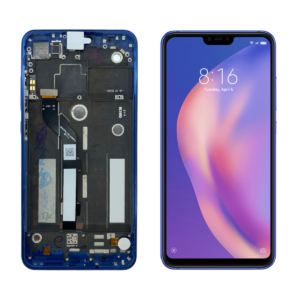 FRONTAL XIAOMI MI 8 LITE AZUL COM ARO WEFIX