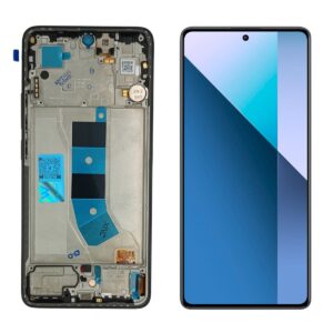 FRONTAL REDMI NOTE 13 4G/POCO X6 PRETO COM ARO OLED WEFIX