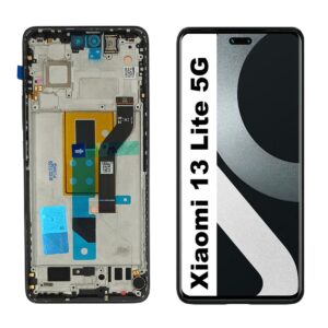 FRONTAL XIAOMI MI 13 LITE 5G PRETO COM ARO AMOLED WEFIX