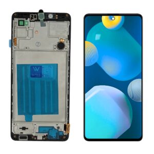 FRONTAL SAMSUNG M62/F62 PRETO COM ARO OLED WEFIX