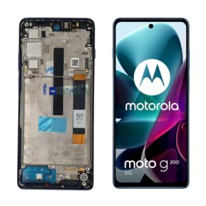 FRONTAL MOTO G200 5G AZUL COM ARO WEFIX