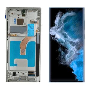 FRONTAL SAMSUNG S22 ULTRA 5G PRATA COM ARO NACIONAL WEFIX