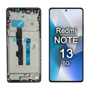 FRONTAL REDMI NOTE 13 5G PRETO COM ARO AMOLED WEFIX
