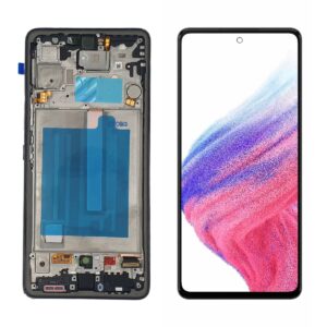 FRONTAL SAMSUNG A53 5G PRETO COM ARO NACIONAL WEFIX