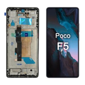 FRONTAL POCO F5 PRETO COM ARO AMOLED WEFIX