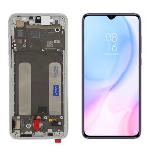 FRONTAL XIAOMI MI 9 LITE PRATA COM ARO AMOLED WEFIX
