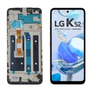 FRONTAL LG K52 PRETO COM ARO WEFIX