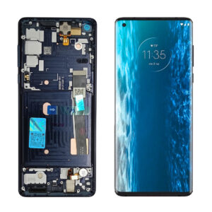 FRONTAL MOTO EDGE PRETO COM ARO AMOLED WEFIX