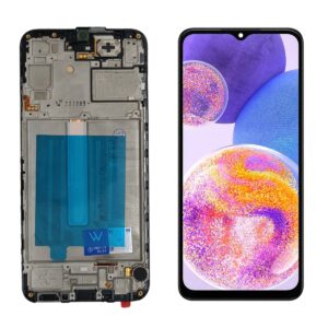 FRONTAL SAMSUNG A25 5G PRETO COM ARO OLED WEFIX