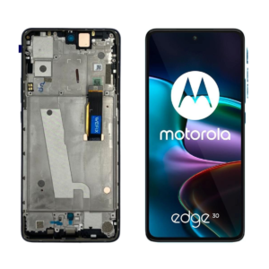 FRONTAL MOTO EDGE 30 PRETO COM ARO WEFIX