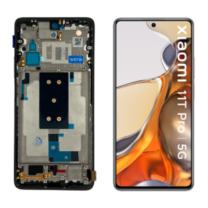 FRONTAL XIAOMI MI 11T/11T PRO PRETO COM ARO AMOLED WEFIX