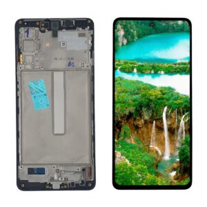 FRONTAL SAMSUNG M52 5G PRETO COM ARO NACIONAL WEFIX