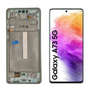 FRONTAL SAMSUNG A73 5G VERDE COM ARO NACIONAL WEFIX