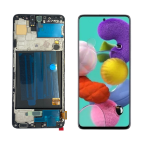 FRONTAL SAMSUNG A51 COM ARO OLED WEFIX CAMERA FLUTUANTE