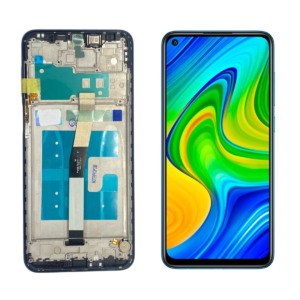 FRONTAL REDMI NOTE 9S AZUL ESCURO COM ARO NACIONAL