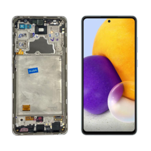 FRONTAL SAMSUNG A72 COM ARO PRATA NACIONAL WEFIX