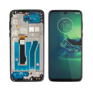 FRONTAL MOTO G8 PLUS PRETO COM ARO NACIONAL