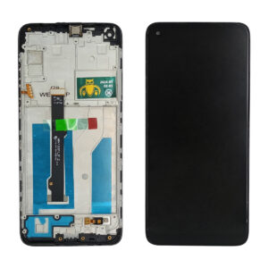 FRONTAL MOTO G8 PRETO COM ARO WK PREMIUM