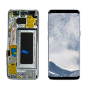 FRONTAL SAMSUNG S8 PRATA COM ARO ORIGINAL WEFIX