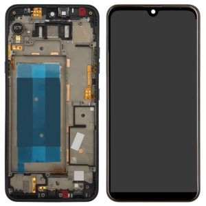 FRONTAL LG K12 MAX/K12 PRIME PRETO COM ARO NACIONAL