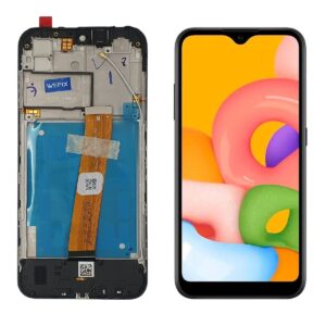 FRONTAL SAMSUNG A01M/A015 PRETO COM ARO WEFIX