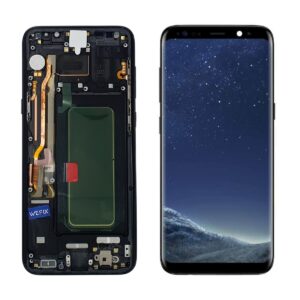 FRONTAL SAMSUNG S8 PLUS PRETO COM ARO ORIGINAL WEFIX