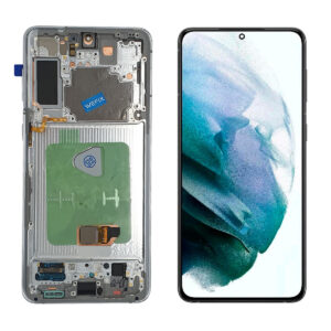 FRONTAL SAMSUNG S21 PLUS PRATA COM ARO NACIONAL WEFIX