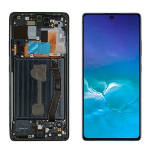 FRONTAL SAMSUNG S10 LITE PRETO COM ARO NACIONAL WEFIX