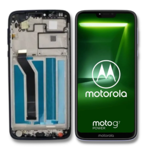 FRONTAL MOTO G7 POWER PRETO COM ARO NACIONAL