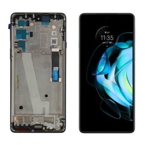 FRONTAL MOTO EDGE 20 PRETO COM ARO OLED WEFIX