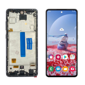 FRONTAL SAMSUNG A52S PRETO COM ARO OLED WEFIX