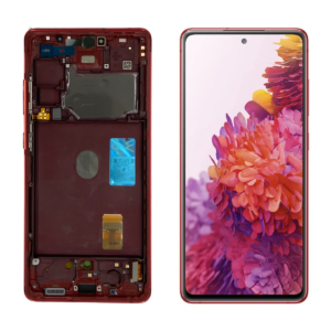 FRONTAL SAMSUNG S20FE VERMELHO COM ARO NACIONAL WEFIX