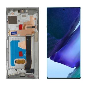 FRONTAL SAMSUNG NOTE 20 ULTRA PRATA COM ARO ORIGINAL WEFIX