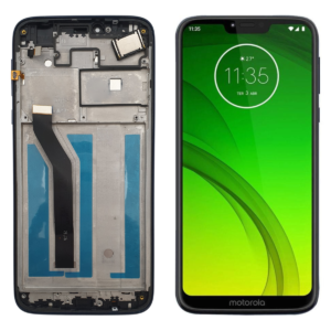 FRONTAL MOTO G7 POWER AZUL NAVY COM ARO NACIONAL